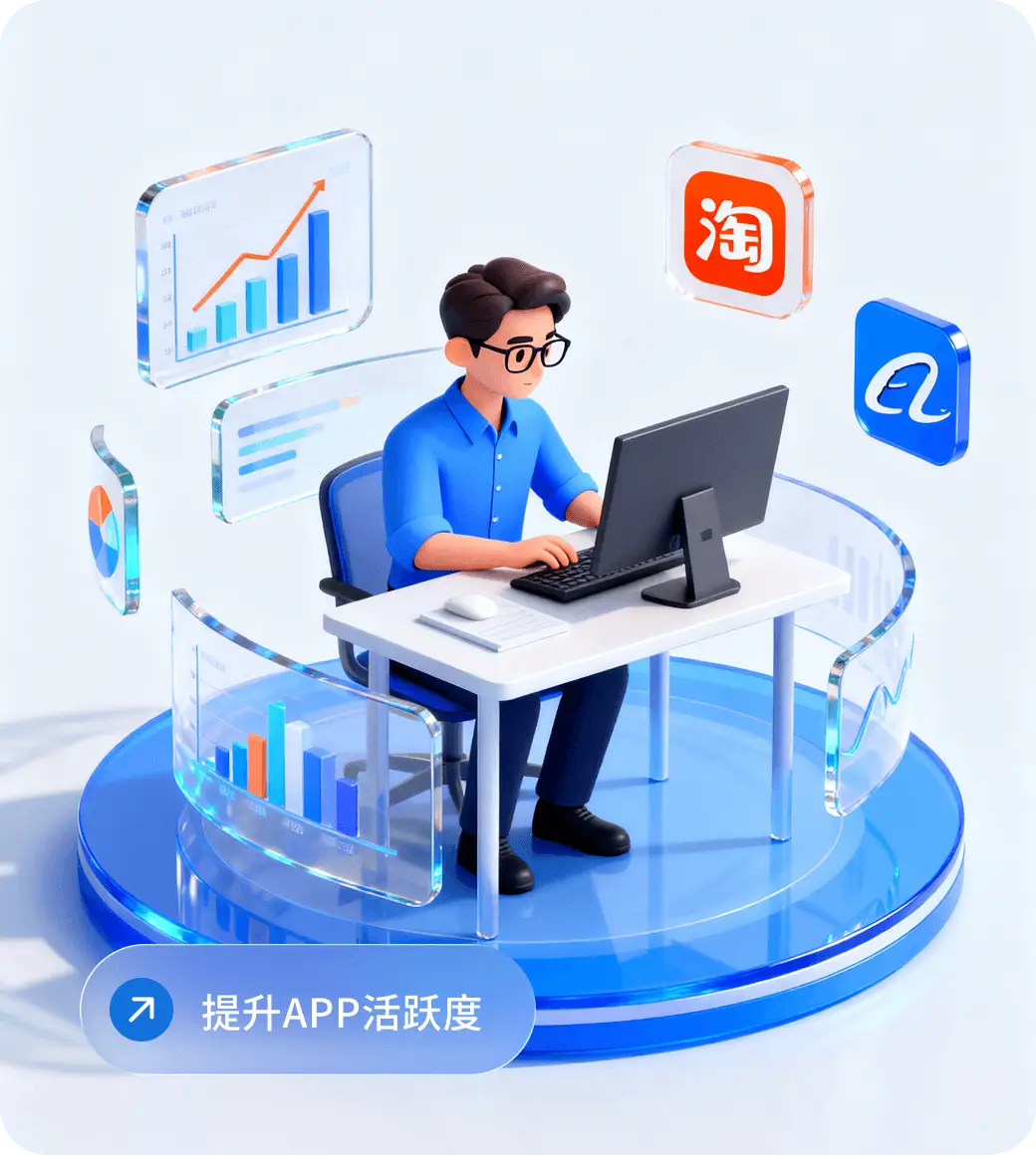 唤醒促活 3D 插图